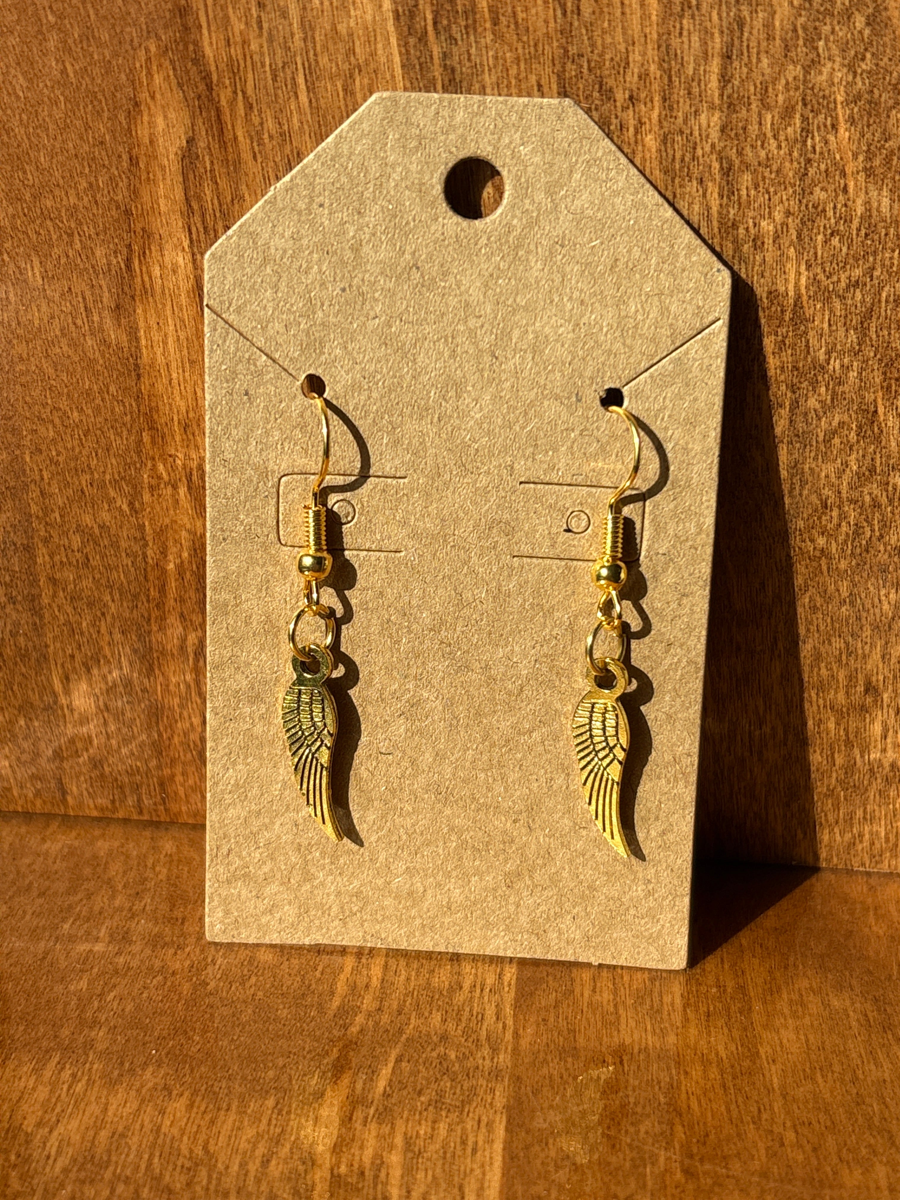 Gold Wing Earrings Style #1