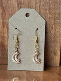 Rose Gold Moon/Star Earrings Style #2